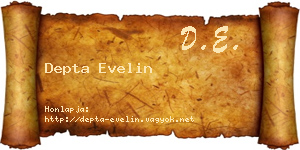 Depta Evelin névjegykártya